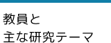 教員と主な研究テーマ